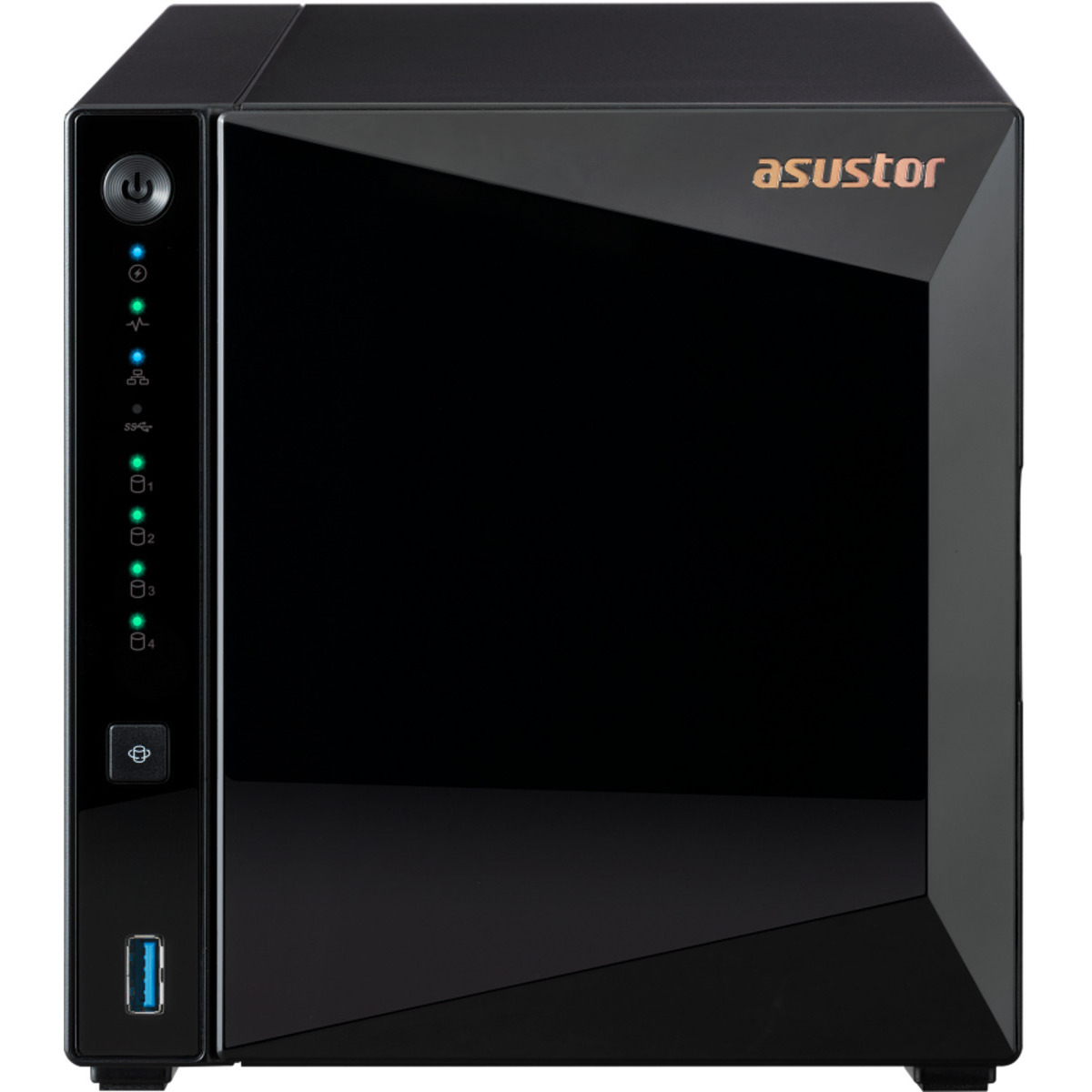 ASUSTOR DRIVESTOR 4 Pro Gen2 AS3304T v2 6tb 4-Bay Desktop Personal / Basic Home / Small Office NAS - Network Attached Storage Device 3x2tb Sandisk Ultra 3D SDSSDH3-2T00 2.5 560/520MB/s SATA 6Gb/s SSD CONSUMER Class Drives Installed - Burn-In Tested - ON SALE DRIVESTOR 4 Pro Gen2 AS3304T v2