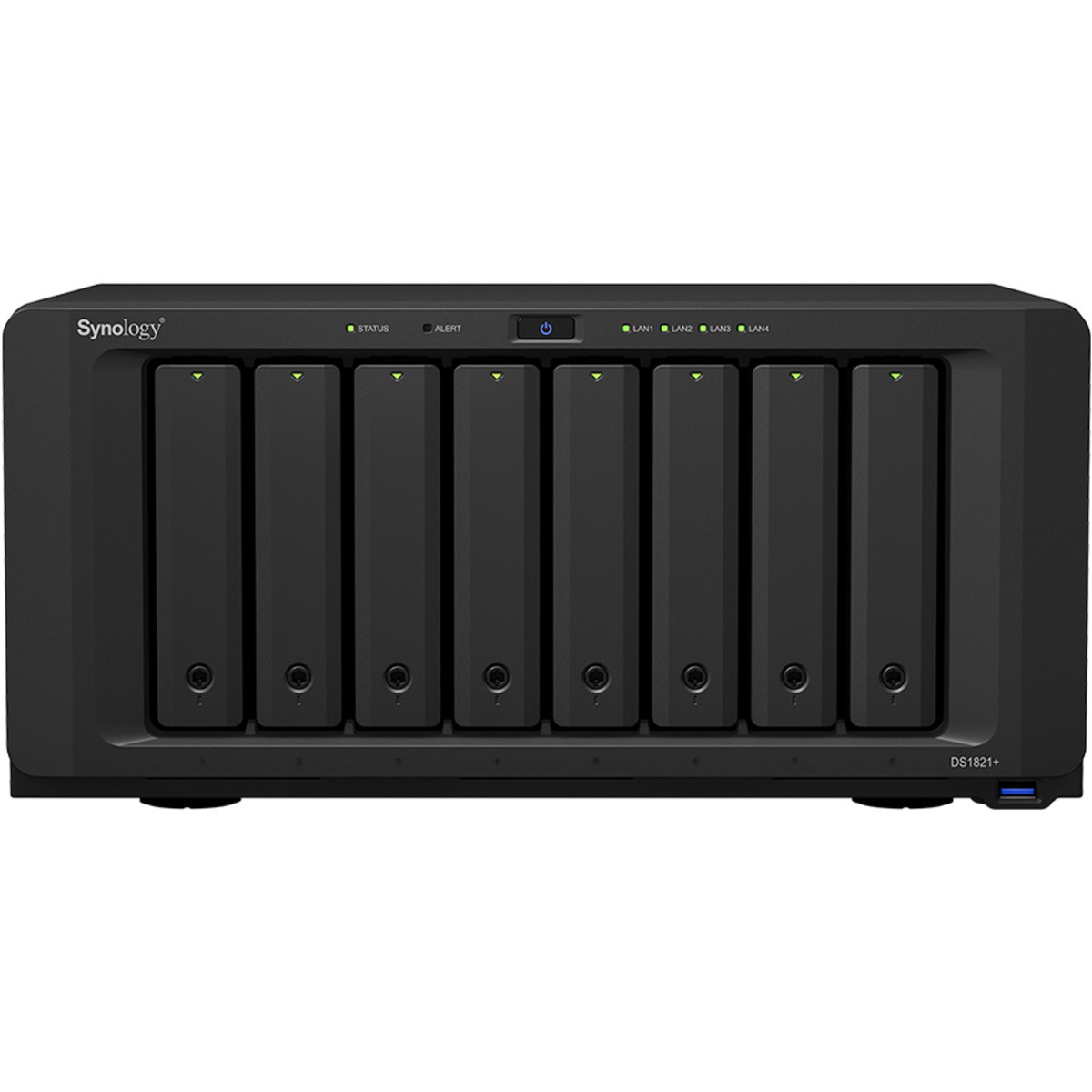 Synology DiskStation DS1821+ 80tb 8-Bay Desktop Multimedia / Power User / Business NAS - Network Attached Storage Device 8x10tb Seagate EXOS X18 ST10000NM018G 3.5 7200rpm SATA 6Gb/s HDD ENTERPRISE Class Drives Installed - Burn-In Tested - FREE RAM UPGRADE DiskStation DS1821+
