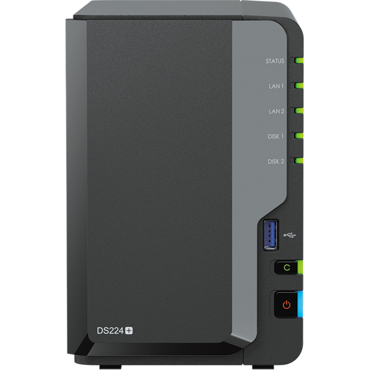 Synology DiskStation DS224+ 8tb 2-Bay Desktop Personal / Basic Home / Small Office NAS - Network Attached Storage Device 2x4tb Sandisk Ultra 3D SDSSDH3-4T00 2.5 560/520MB/s SATA 6Gb/s SSD CONSUMER Class Drives Installed - Burn-In Tested - ON SALE - FREE RAM UPGRADE DiskStation DS224+
