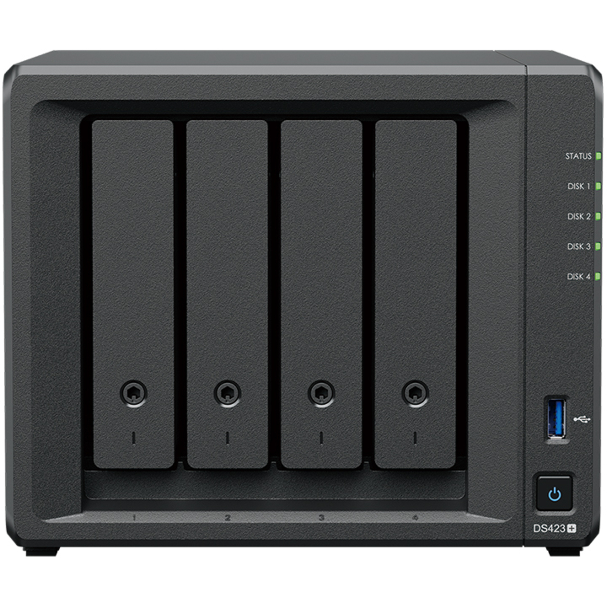 Synology DiskStation DS423+ 6tb 4-Bay Desktop Multimedia / Power User / Business NAS - Network Attached Storage Device 3x2tb Sandisk Ultra 3D SDSSDH3-2T00 2.5 560/520MB/s SATA 6Gb/s SSD CONSUMER Class Drives Installed - Burn-In Tested - FREE RAM UPGRADE DiskStation DS423+