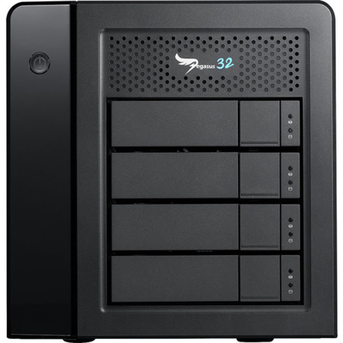 Promise Technology Pegasus32 R4 Thunderbolt 3 32tb 4-Bay Desktop Multimedia / Power User / Business DAS - Direct Attached Storage Device 4x8tb Seagate EXOS 7E10 ST8000NM017B 3.5 7200rpm SATA 6Gb/s HDD ENTERPRISE Class Drives Installed - Burn-In Tested Pegasus32 R4 Thunderbolt 3