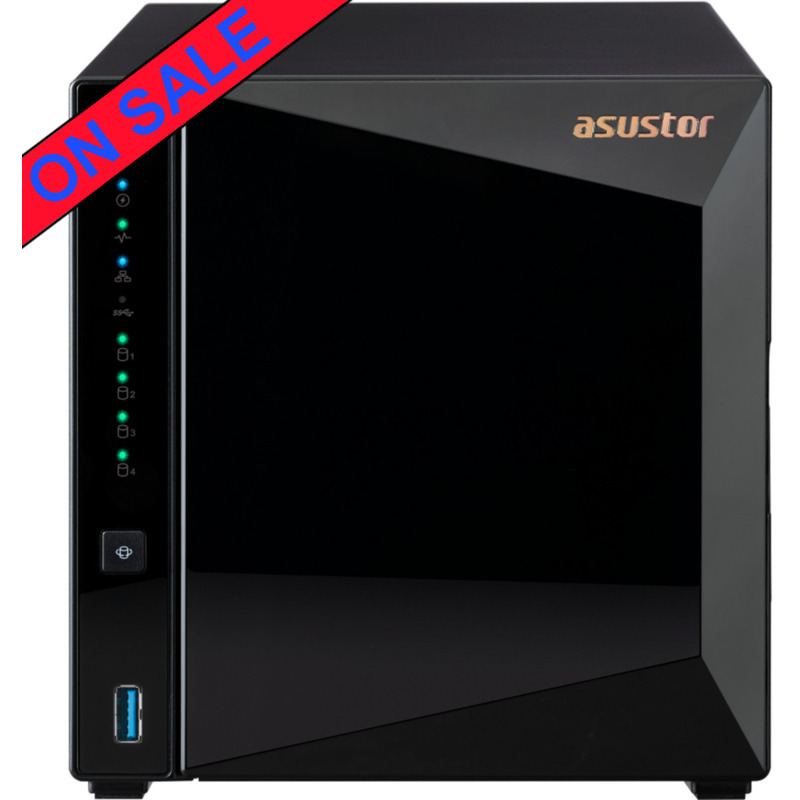 ASUSTOR DRIVESTOR 4 Pro Gen2 AS3304T v2 Desktop 4-Bay Personal / Basic Home / Small Office NAS - Network Attached Storage Device Burn-In Tested Configurations - ON SALE DRIVESTOR 4 Pro Gen2 AS3304T v2