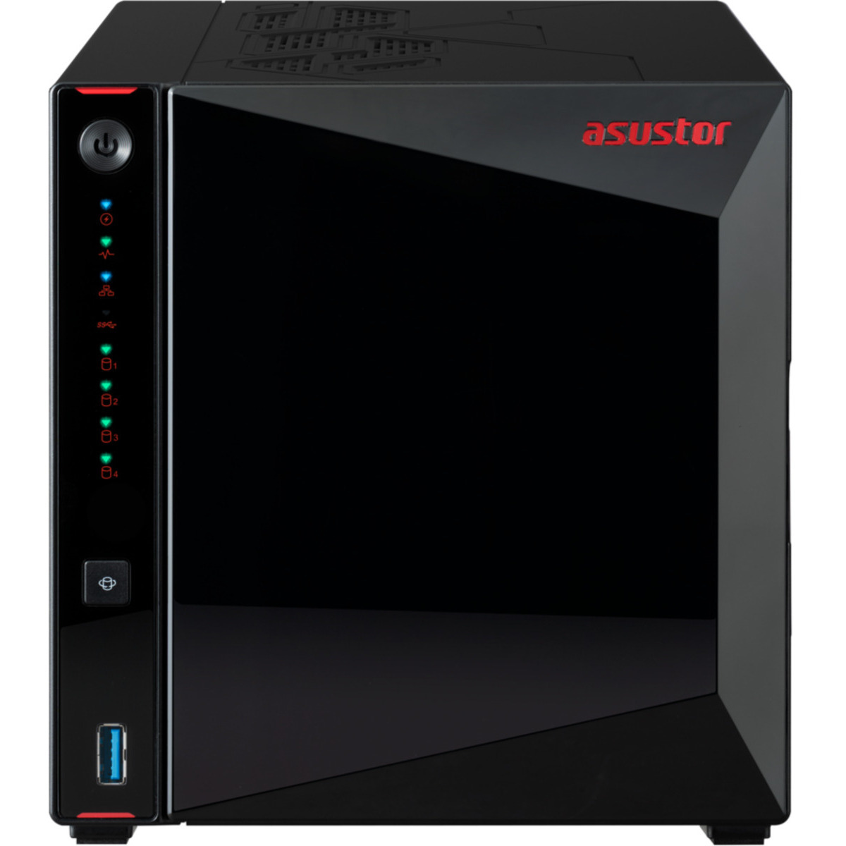 ASUSTOR Nimbustor 4 Gen2 AS5404T 4tb 4-Bay Desktop Multimedia / Power User / Business NAS - Network Attached Storage Device 4x1tb Samsung 870 EVO MZ-77E1T0BAM 2.5 560/530MB/s SATA 6Gb/s SSD CONSUMER Class Drives Installed - Burn-In Tested - FREE RAM UPGRADE Nimbustor 4 Gen2 AS5404T