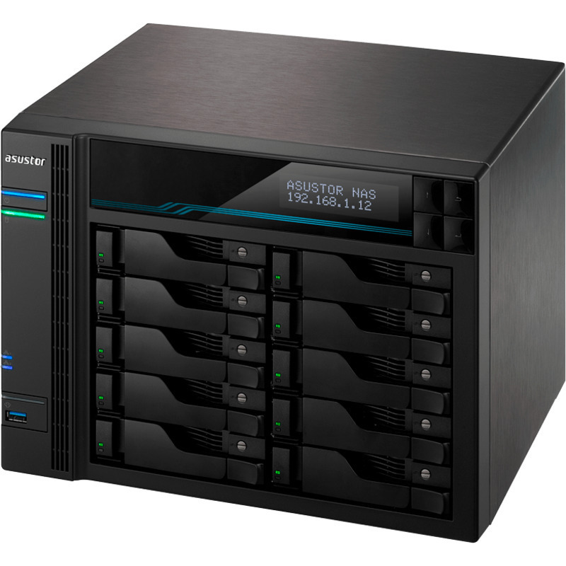 ASUSTOR AS6510T Lockerstor 10 10-Bay NAS - Network Attached Storage Device Burn-In Tested Configurations - FREE RAM UPGRADE