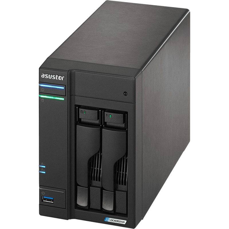 ASUSTOR AS6602T Lockerstor 2 2-Bay NAS - Network Attached Storage Device Burn-In Tested Configurations - FREE RAM UPGRADE