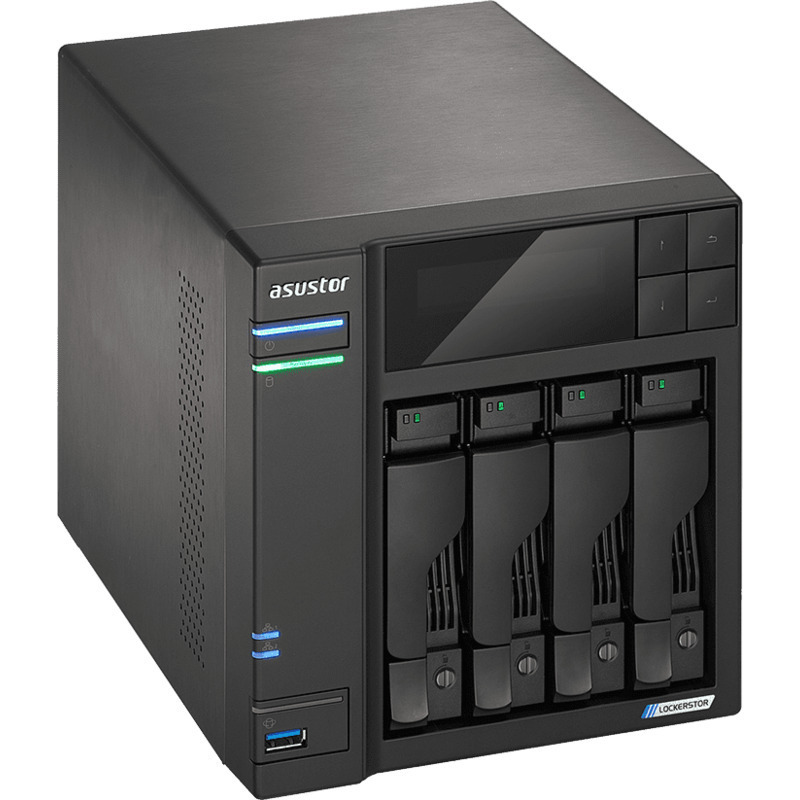 ASUSTOR AS6604T Lockerstor 4 4-Bay NAS - Network Attached Storage Device Burn-In Tested Configurations - FREE RAM UPGRADE