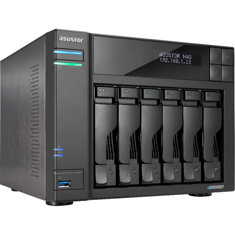 ASUSTOR LOCKERSTOR 6 Gen2 AS6706T 6-Bay NAS - Network Attached Storage Device Burn-In Tested Configurations - FREE RAM UPGRADE