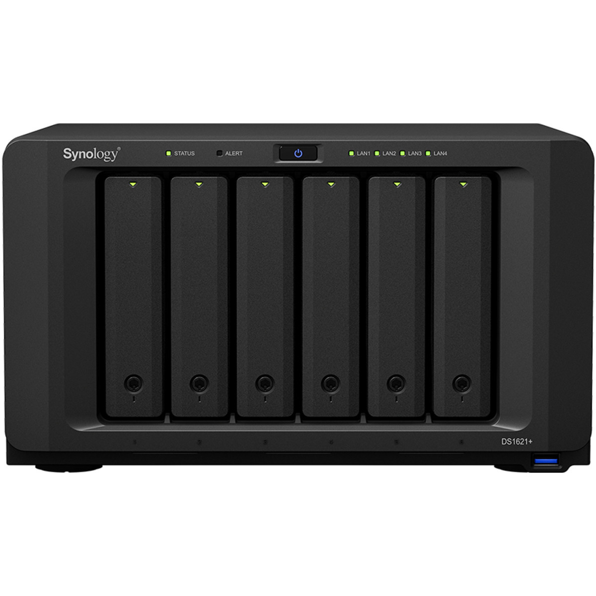 Synology DiskStation DS1621+ 20tb 6-Bay Desktop Multimedia / Power User / Business NAS - Network Attached Storage Device 5x4tb Western Digital Red SA500 WDS400T1R0A 2.5 560/530MB/s SATA 6Gb/s SSD NAS Class Drives Installed - Burn-In Tested - FREE RAM UPGRADE DiskStation DS1621+