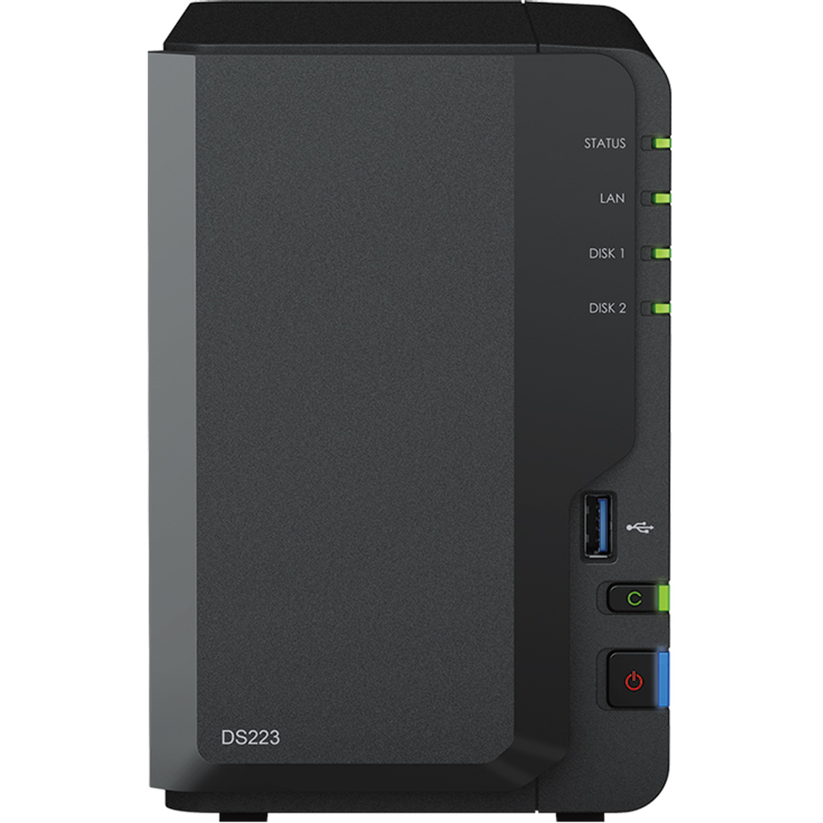 Synology DiskStation DS223 4tb 2-Bay Desktop Personal / Basic Home / Small Office NAS - Network Attached Storage Device 1x4tb Western Digital Red Pro WD4003FFBX 3.5 7200rpm SATA 6Gb/s HDD NAS Class Drives Installed - Burn-In Tested DiskStation DS223