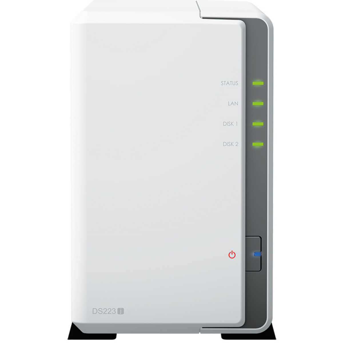 Synology DiskStation DS223j 2tb 2-Bay Desktop Personal / Basic Home / Small Office NAS - Network Attached Storage Device 1x2tb Western Digital Red SA500 WDS200T1R0A 2.5 560/530MB/s SATA 6Gb/s SSD NAS Class Drives Installed - Burn-In Tested DiskStation DS223j