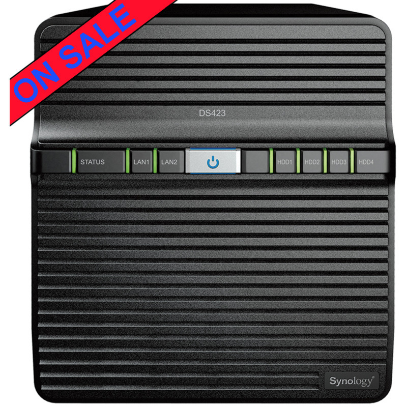 Synology DiskStation DS423 16tb NAS 4x4tb Samsung 870 EVO SSD Drives Installed - ON SALE