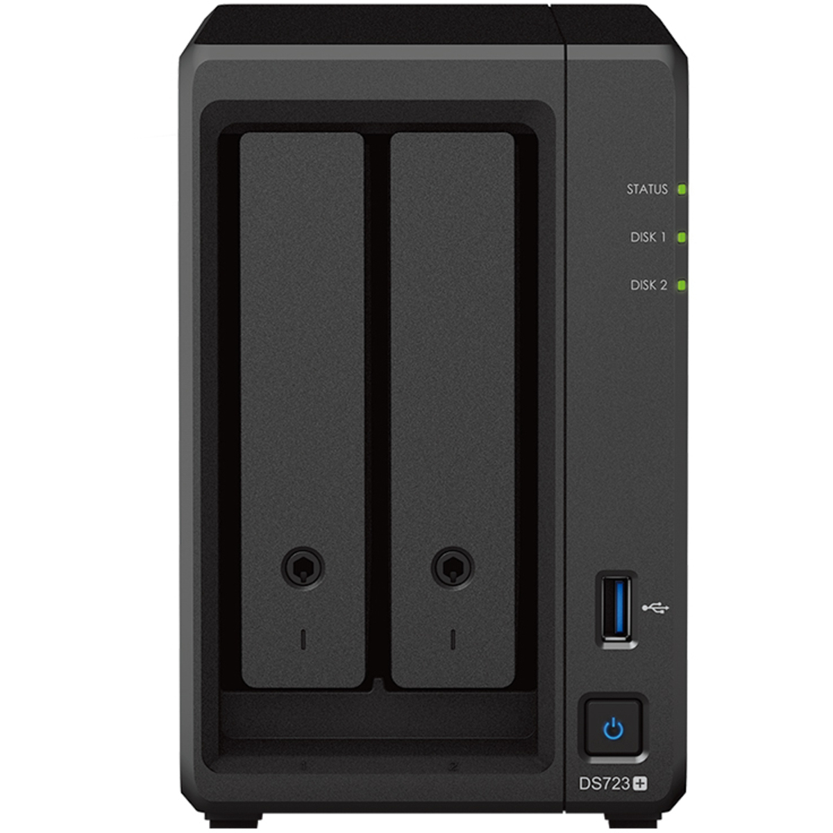 Synology DiskStation DS723+ 500gb 2-Bay Desktop Multimedia / Power User / Business NAS - Network Attached Storage Device 1x500gb Crucial MX500 CT500MX500SSD1 2.5 560/510MB/s SATA 6Gb/s SSD CONSUMER Class Drives Installed - Burn-In Tested DiskStation DS723+