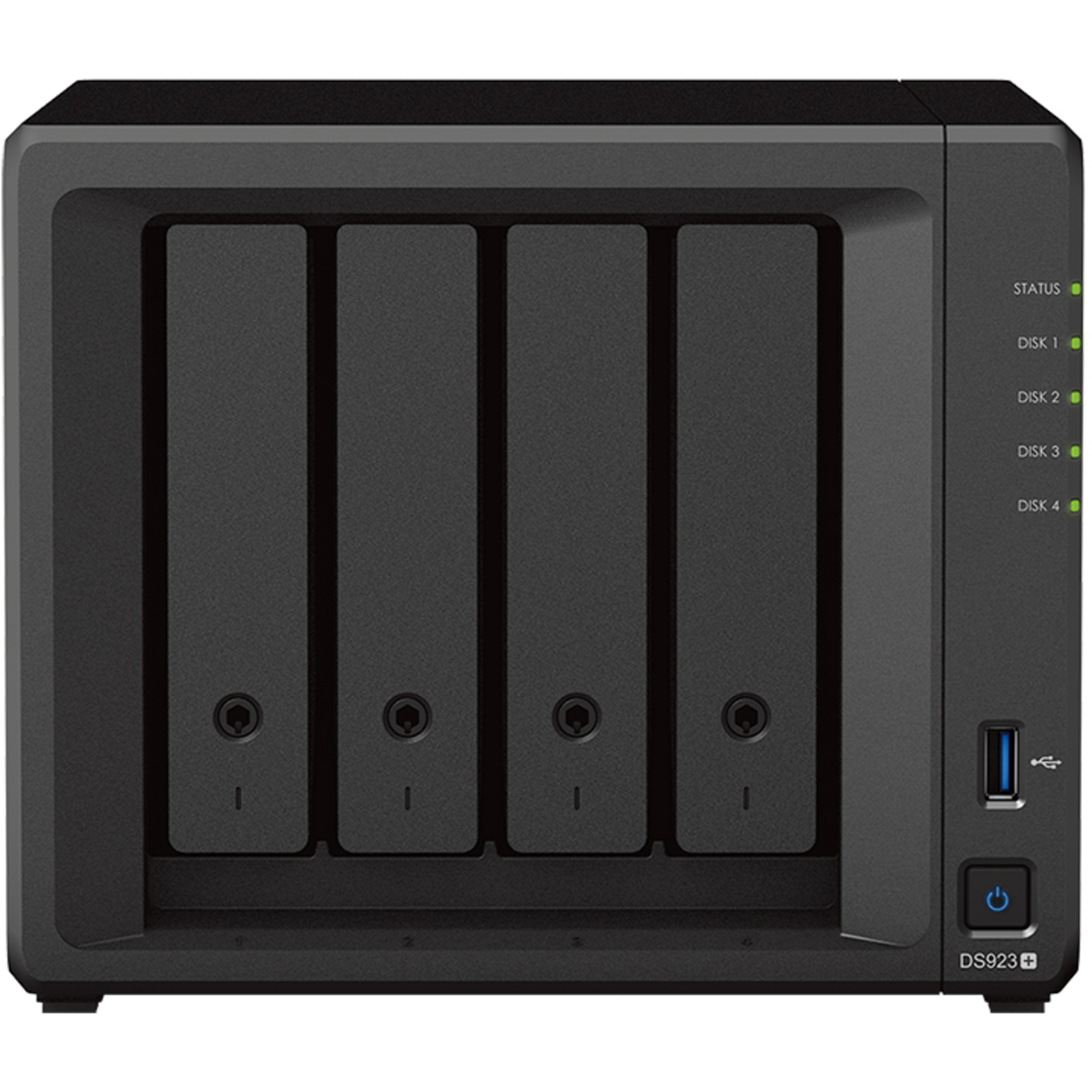 Synology DiskStation DS923+ 8tb 4-Bay Desktop Multimedia / Power User / Business NAS - Network Attached Storage Device 4x2tb Sandisk Ultra 3D SDSSDH3-2T00 2.5 560/520MB/s SATA 6Gb/s SSD CONSUMER Class Drives Installed - Burn-In Tested - ON SALE - FREE RAM UPGRADE DiskStation DS923+