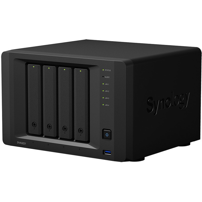 Synology DVA3221 DVR 4-Bay NVR - Network Video Recorder Burn-In Tested Configurations