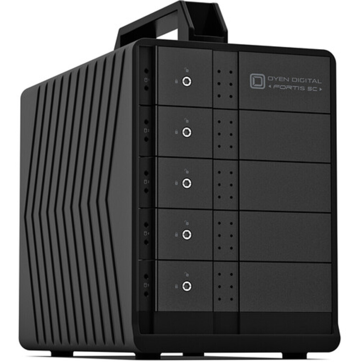 OYEN Fortis 5C 100tb 5-Bay Desktop Multimedia / Power User / Business DAS - Direct Attached Storage Device 5x20tb Toshiba Enterprise Capacity MG10ACA20TE 3.5 7200rpm SATA 6Gb/s HDD ENTERPRISE Class Drives Installed - Burn-In Tested Fortis 5C