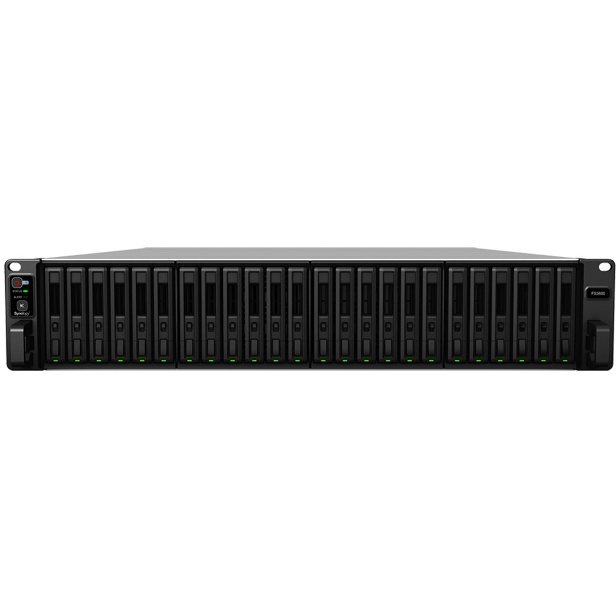 Synology FlashStation FS3600 72tb 24-Bay RackMount Large Business / Enterprise NAS - Network Attached Storage Device 18x4tb Sandisk Ultra 3D SDSSDH3-4T00 2.5 560/520MB/s SATA 6Gb/s SSD CONSUMER Class Drives Installed - Burn-In Tested - FREE RAM UPGRADE FlashStation FS3600
