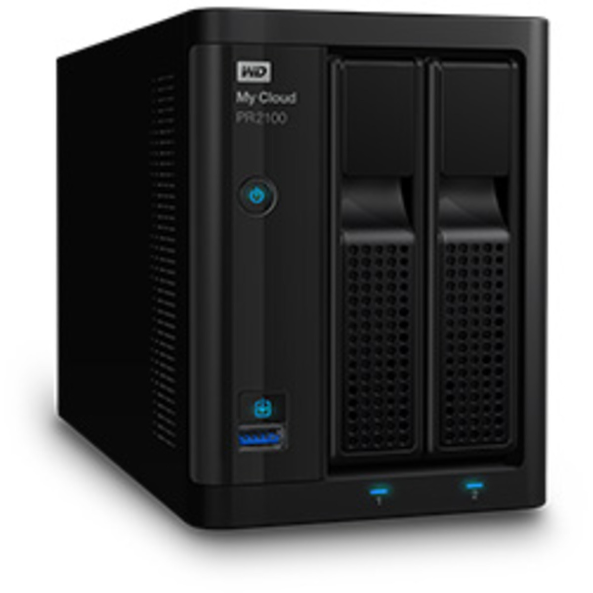 Western Digital My Cloud Pro PR2100 4tb 2-Bay Desktop Multimedia / Power User / Business NAS - Network Attached Storage Device 1x4tb Western Digital Red Plus WD40EFPX 3.5 5400rpm SATA 6Gb/s HDD NAS Class Drives Installed - Burn-In Tested My Cloud Pro PR2100