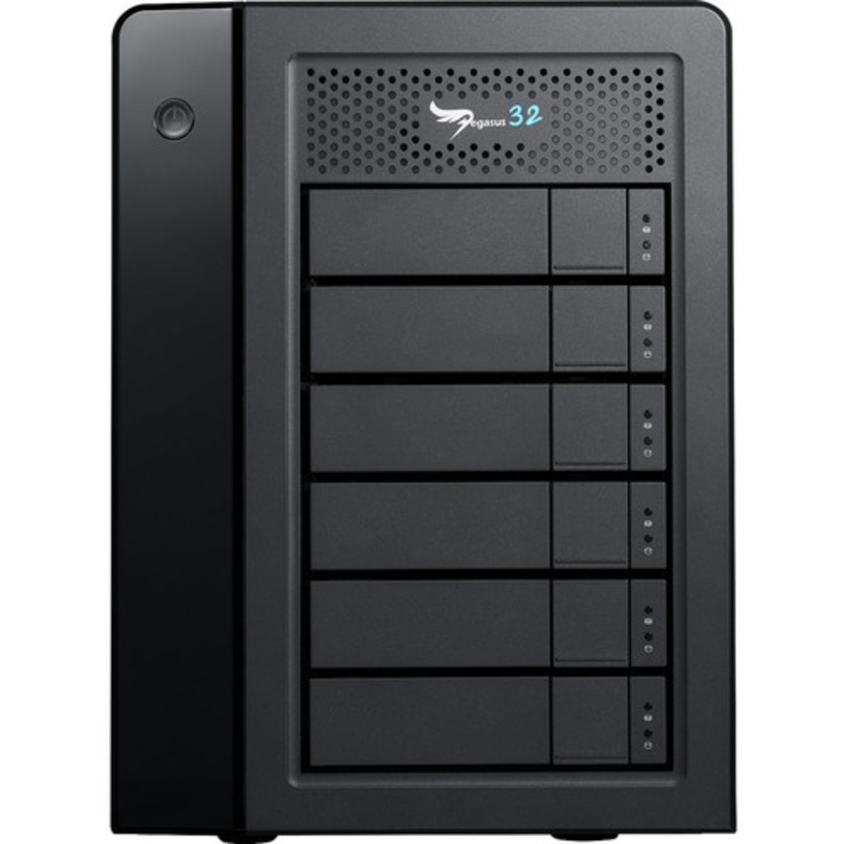Promise Technology Pegasus32 R6 Thunderbolt 3 40tb 6-Bay Desktop Multimedia / Power User / Business DAS - Direct Attached Storage Device 5x8tb Seagate BarraCuda ST8000DM004 3.5 5400rpm SATA 6Gb/s HDD CONSUMER Class Drives Installed - Burn-In Tested Pegasus32 R6 Thunderbolt 3