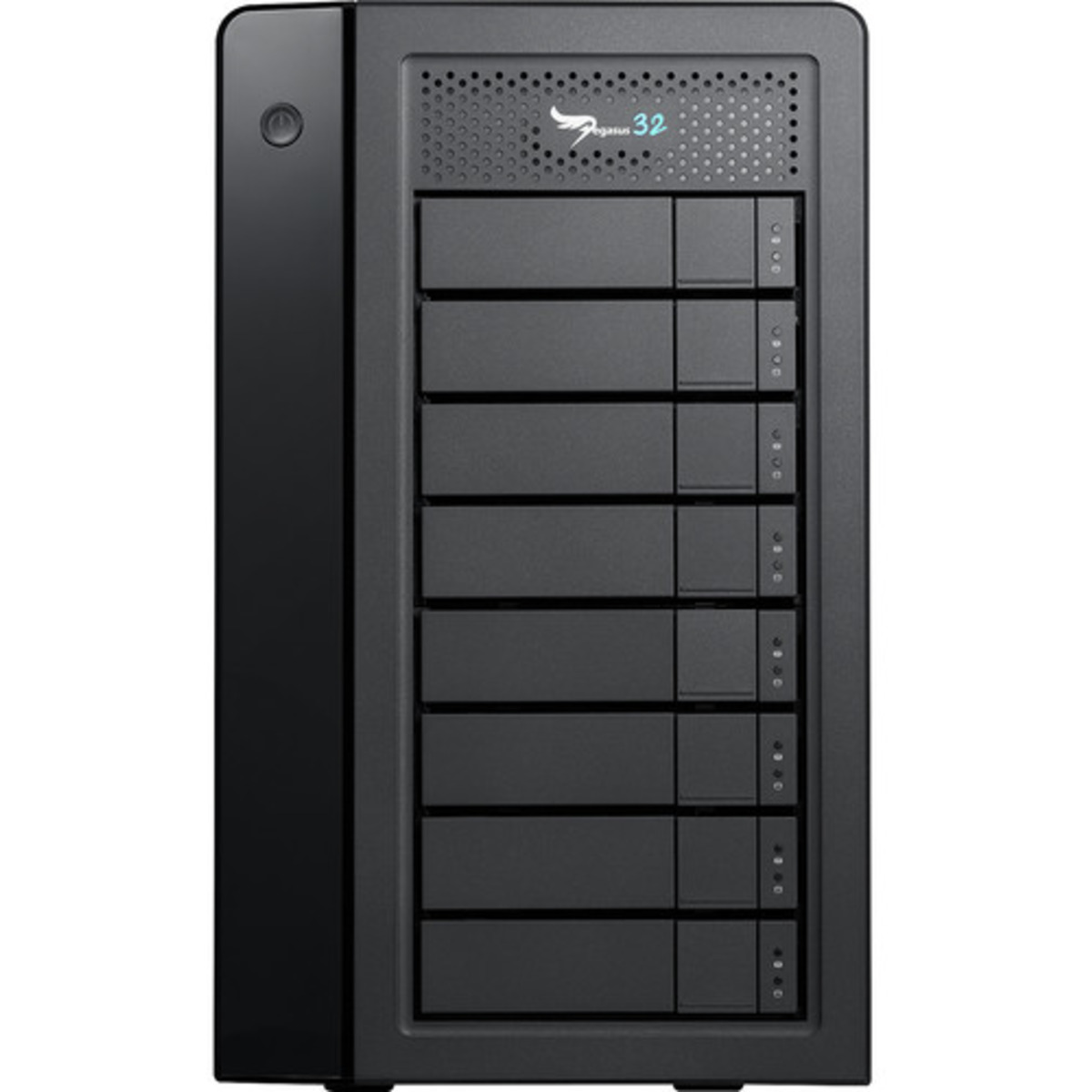 Promise Technology Pegasus32 R8 Thunderbolt 3 16tb 8-Bay Desktop Multimedia / Power User / Business DAS - Direct Attached Storage Device 8x2tb Sandisk Ultra 3D SDSSDH3-2T00 2.5 560/520MB/s SATA 6Gb/s SSD CONSUMER Class Drives Installed - Burn-In Tested - ON SALE Pegasus32 R8 Thunderbolt 3