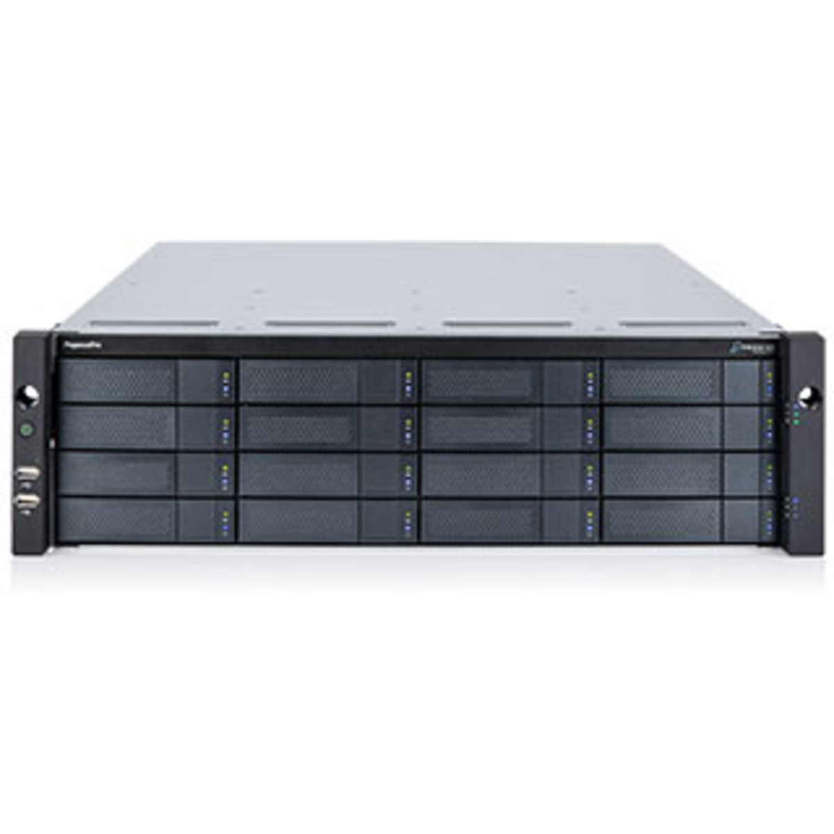 Promise Technology PegasusPro R16 56tb 16-Bay RackMount Multimedia / Power User / Business DAS-NAS - Combo Direct + Network Storage Device 14x4tb Western Digital Red Plus WD40EFPX 3.5 5400rpm SATA 6Gb/s HDD NAS Class Drives Installed - Burn-In Tested PegasusPro R16