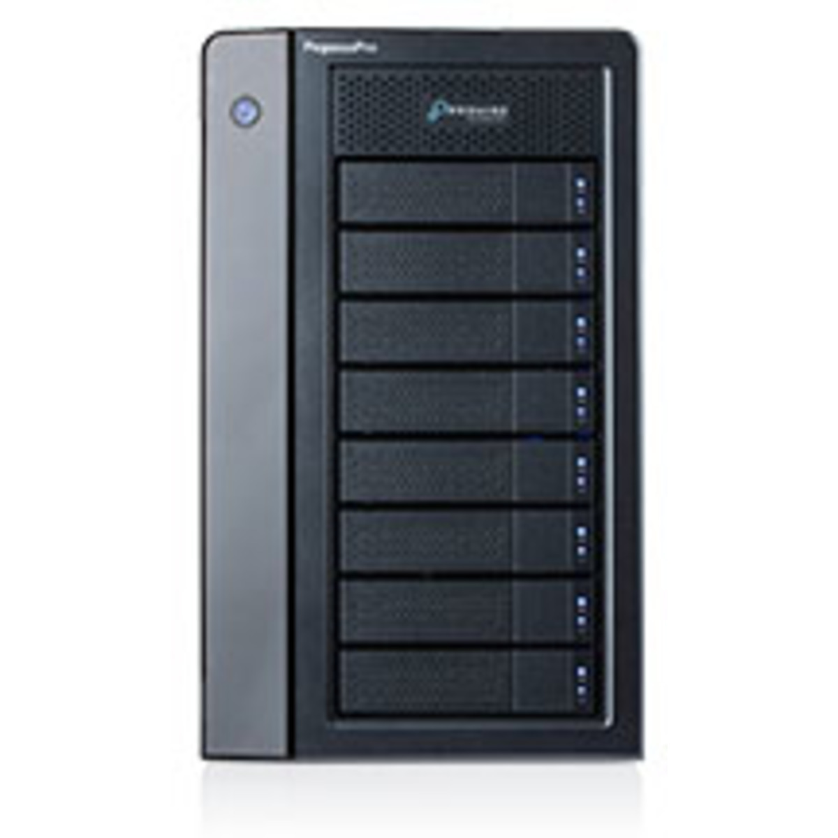 Promise Technology PegasusPro R8 176tb 8-Bay Desktop Multimedia / Power User / Business DAS-NAS - Combo Direct + Network Storage Device 8x22tb Seagate IronWolf Pro ST22000NT001 3.5 7200rpm SATA 6Gb/s HDD NAS Class Drives Installed - Burn-In Tested PegasusPro R8