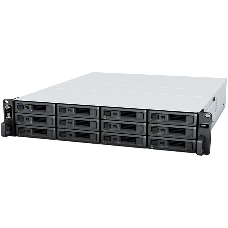 Synology RackStation RS2423+ 12-Bay NAS - Network Attached Storage Device Burn-In Tested Configurations