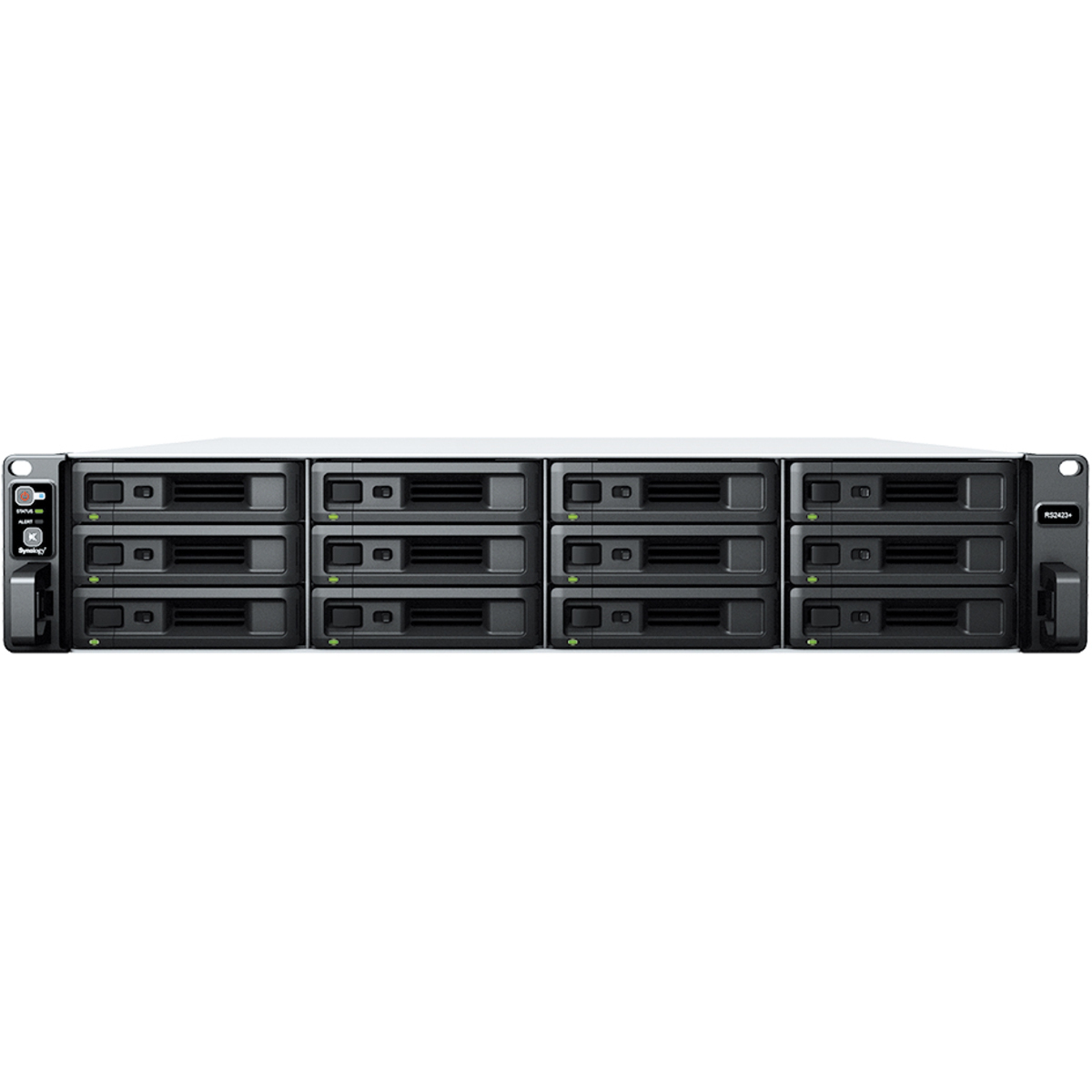Synology RackStation RS2423+ 48tb 12-Bay RackMount Multimedia / Power User / Business NAS - Network Attached Storage Device 12x4tb Sandisk Ultra 3D SDSSDH3-4T00 2.5 560/520MB/s SATA 6Gb/s SSD CONSUMER Class Drives Installed - Burn-In Tested RackStation RS2423+