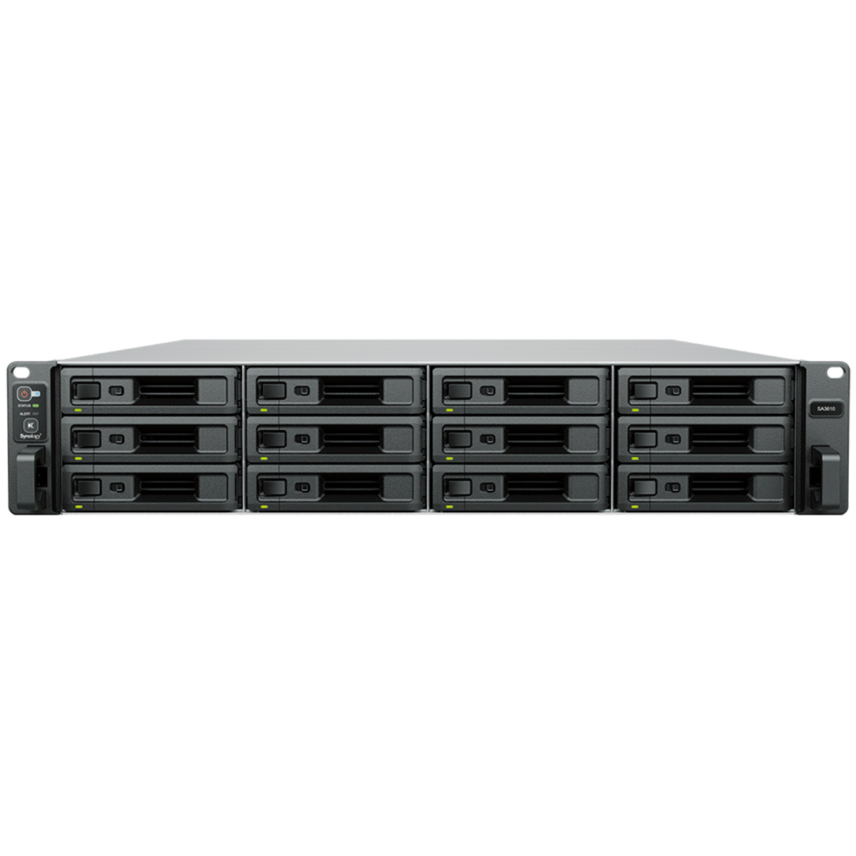 Synology RackStation SA3610 77tb 12-Bay RackMount Large Business / Enterprise NAS - Network Attached Storage Device 11x7tb Synology SAT5210 Series SAT5210-7000G 2.5 530/500MB/s SATA 6Gb/s SSD ENTERPRISE Class Drives Installed - Burn-In Tested RackStation SA3610