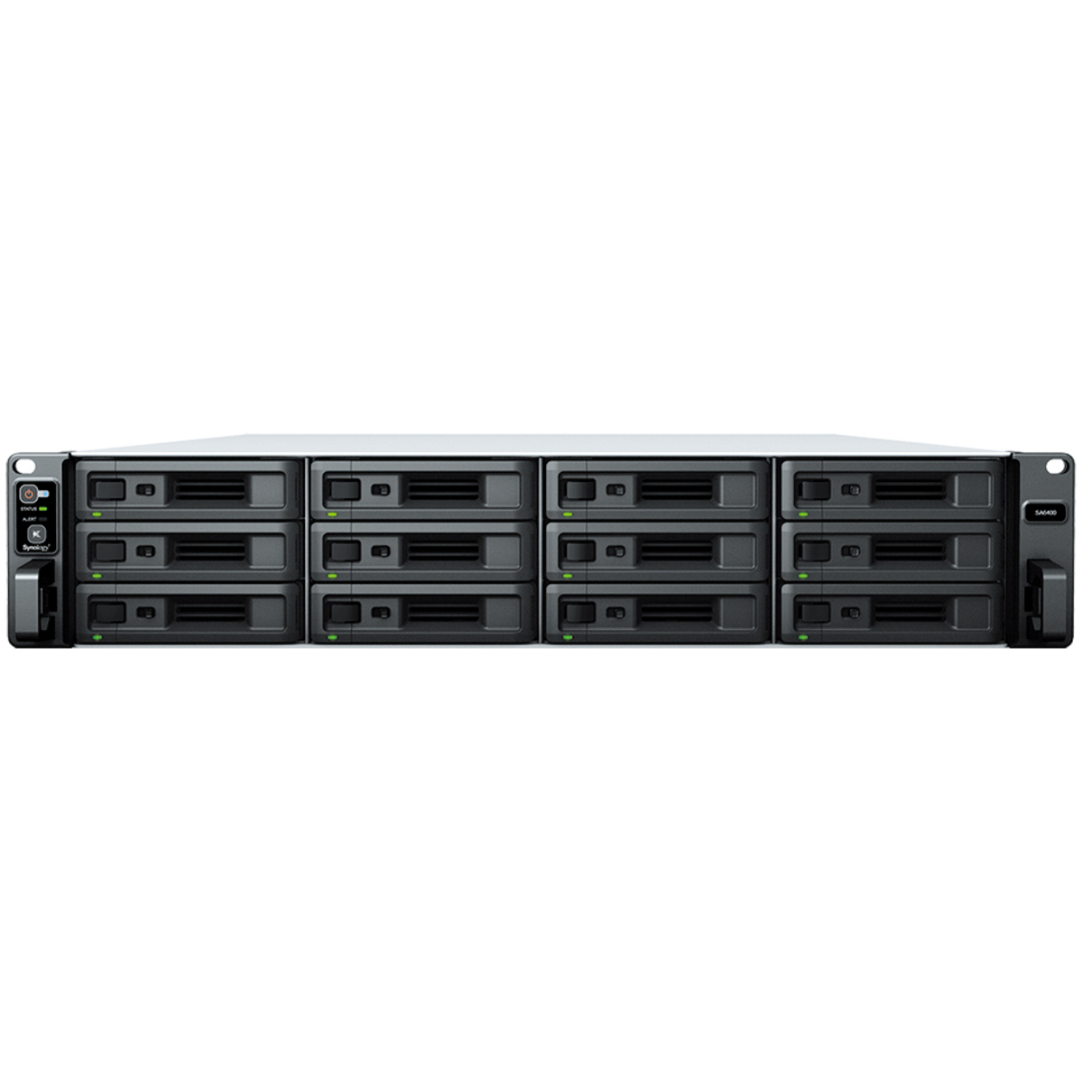 Synology RackStation SA6400 17.2tb 12-Bay RackMount Large Business / Enterprise NAS - Network Attached Storage Device 9x1.9tb Synology SAT5210 Series SAT5210-1920G 2.5 530/500MB/s SATA 6Gb/s SSD ENTERPRISE Class Drives Installed - Burn-In Tested RackStation SA6400
