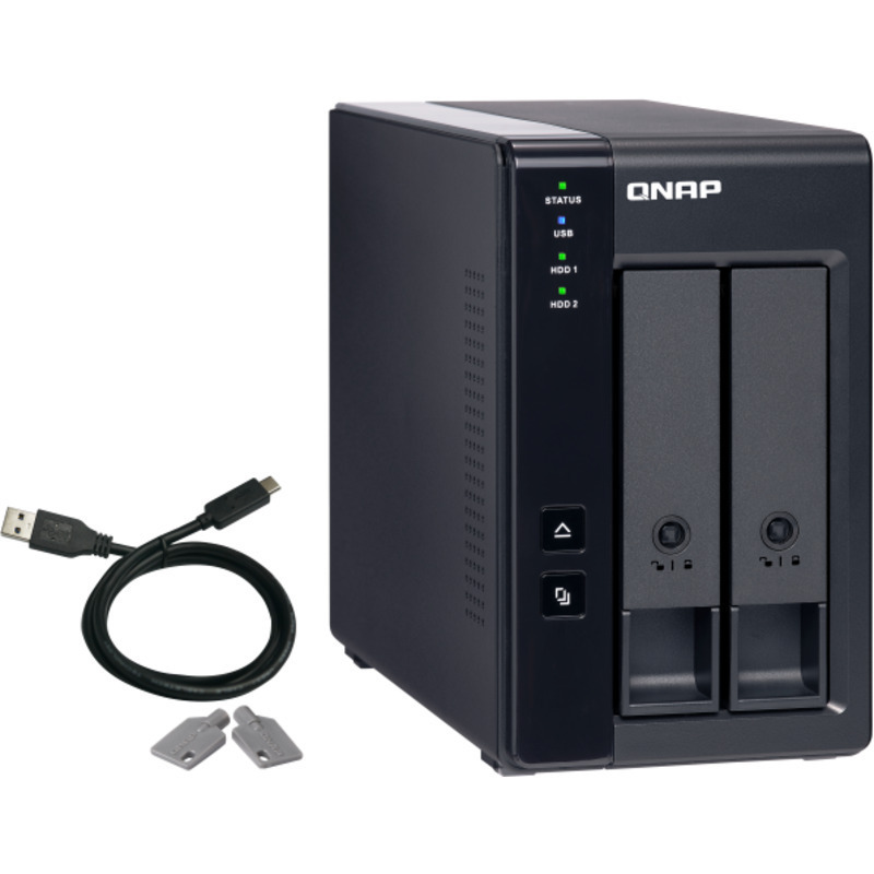 QNAP TR-002 External Expansion Drive 2-Bay Expansion Enclosure Burn-In Tested Configurations