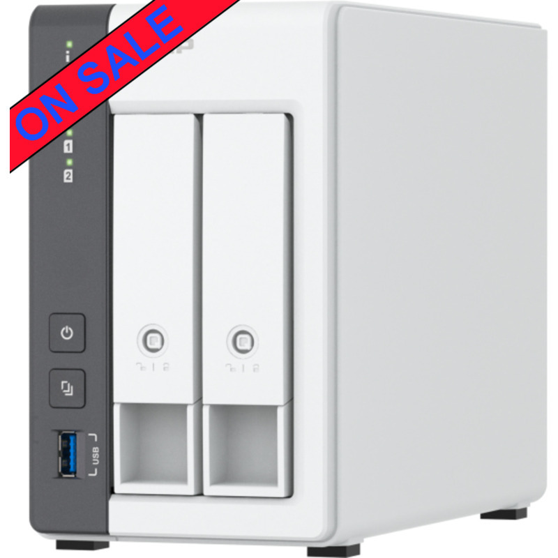 QNAP TS-216G 24tb NAS 2x12tb Seagate IronWolf Pro HDD Drives Installed - ON SALE
