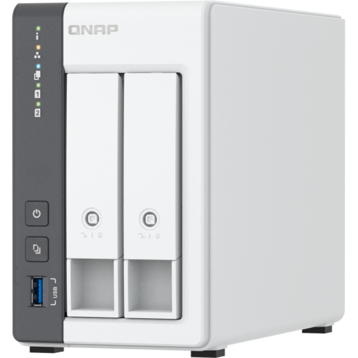QNAP TS-216G 12tb 2-Bay Desktop Personal / Basic Home / Small Office NAS - Network Attached Storage Device 2x6tb Western Digital Red Plus WD60EFPX 3.5 5640rpm SATA 6Gb/s HDD NAS Class Drives Installed - Burn-In Tested TS-216G