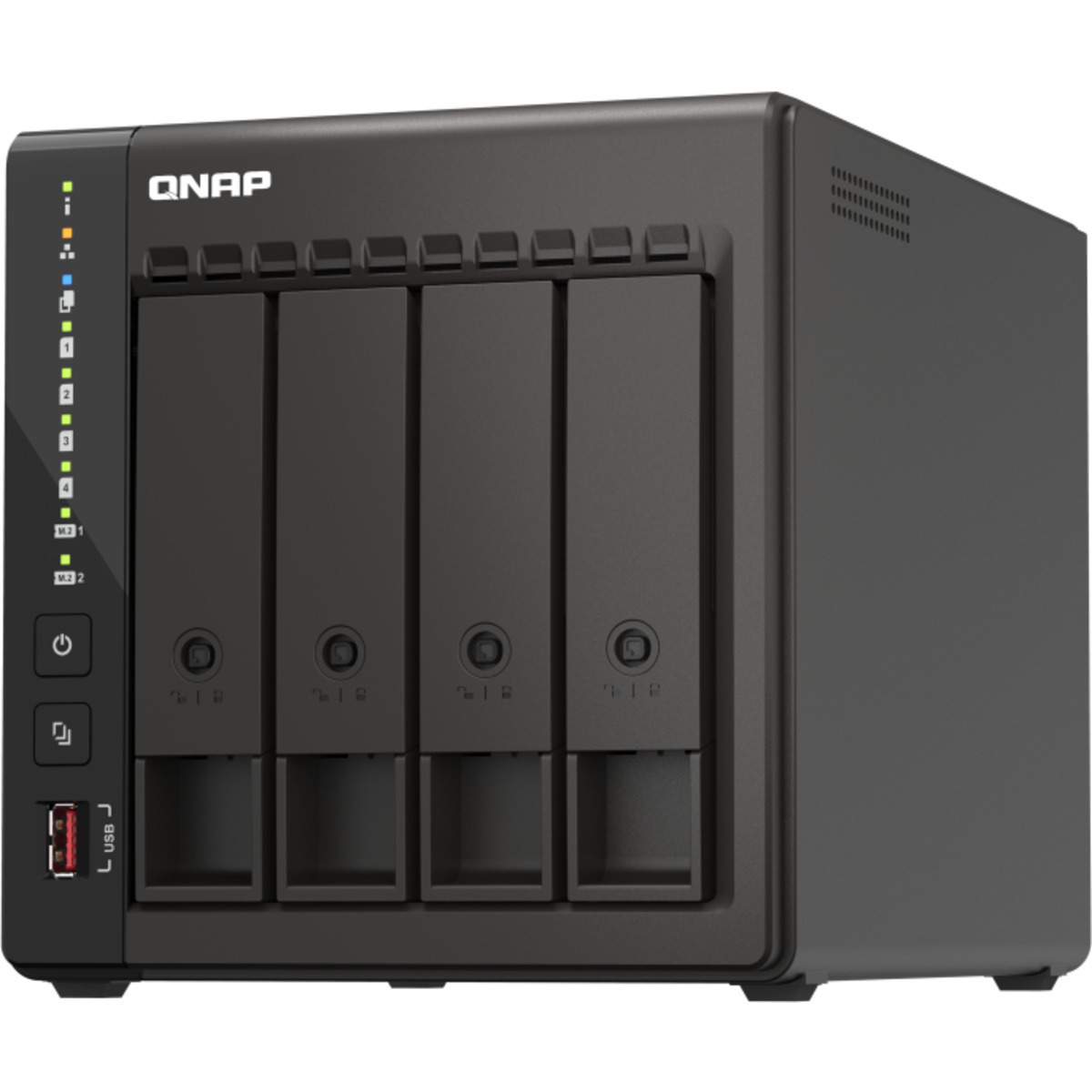 QNAP TS-453E 8tb 4-Bay Desktop Multimedia / Power User / Business NAS - Network Attached Storage Device 2x4tb Seagate IronWolf Pro ST4000NT001 3.5 7200rpm SATA 6Gb/s HDD NAS Class Drives Installed - Burn-In Tested TS-453E