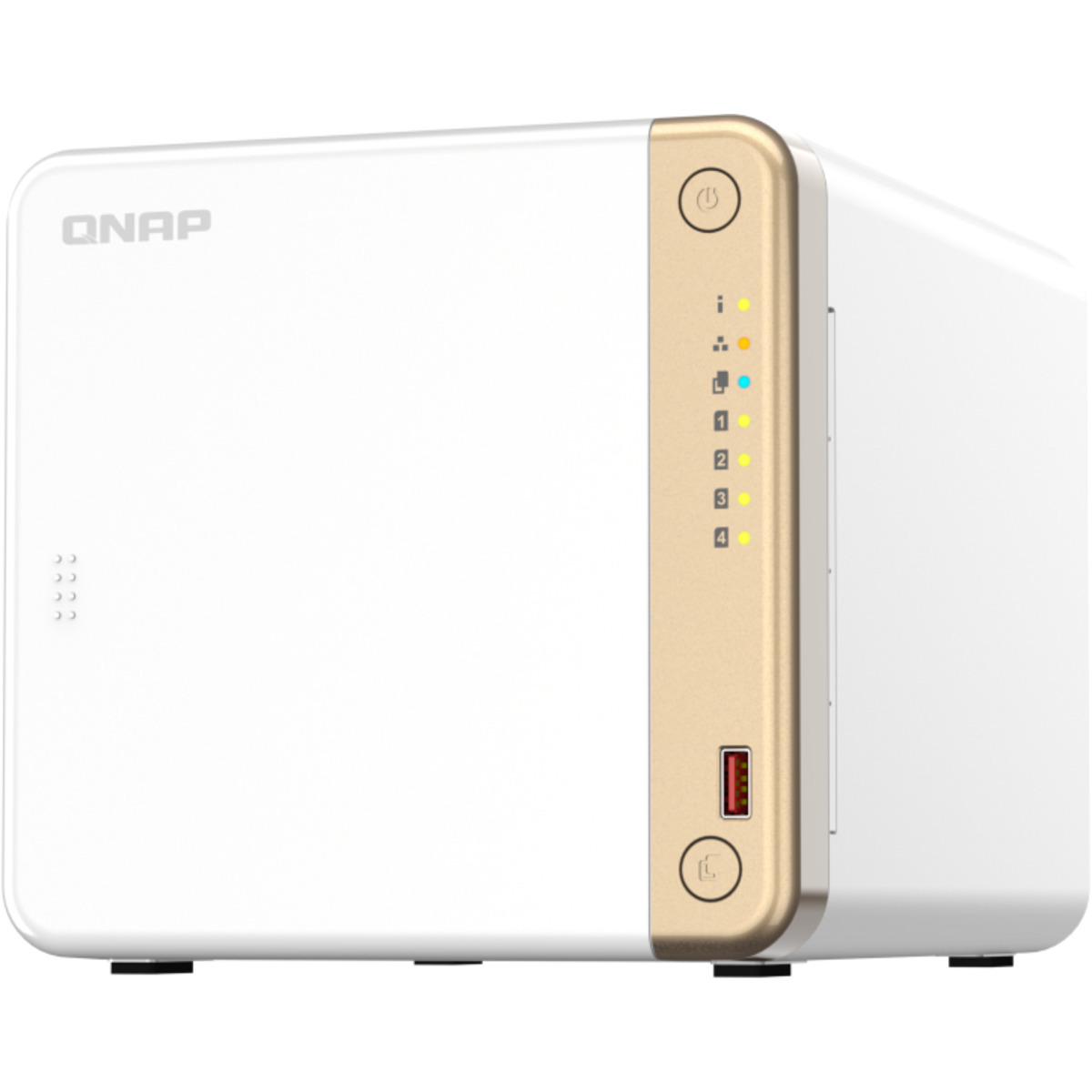 QNAP TS-462 32tb 4-Bay Desktop Multimedia / Power User / Business NAS - Network Attached Storage Device 4x8tb Seagate IronWolf Pro ST8000NT001 3.5 7200rpm SATA 6Gb/s HDD NAS Class Drives Installed - Burn-In Tested - ON SALE TS-462