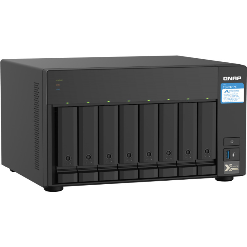 QNAP TS-832PX 8-Bay NAS - Network Attached Storage Device Burn-In Tested Configurations - FREE RAM UPGRADE