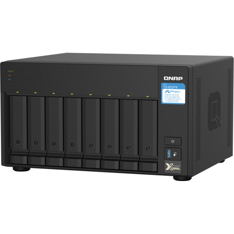 QNAP TS-832PX 8-Bay NAS - Network Attached Storage Device Burn-In Tested Configurations - FREE RAM UPGRADE