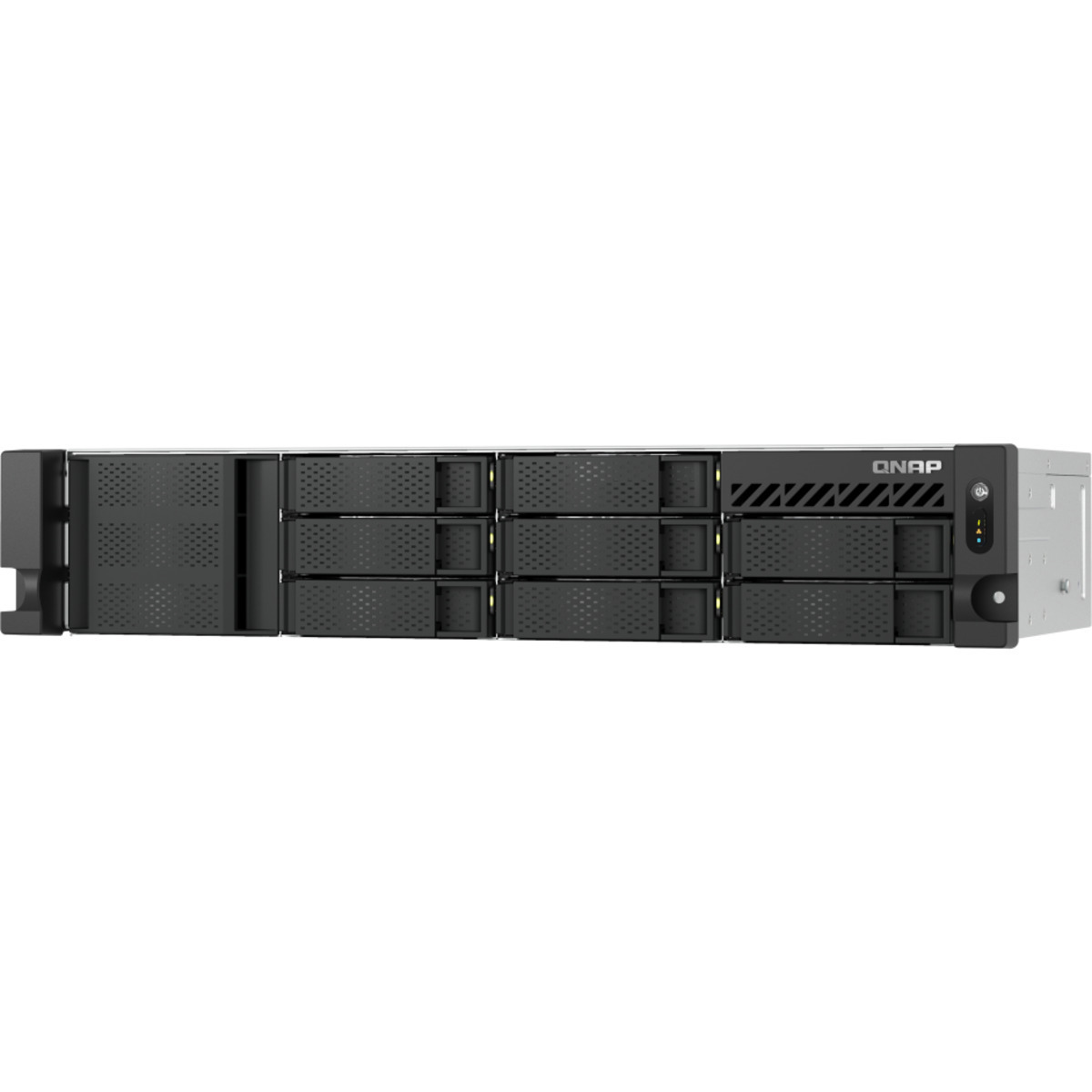 QNAP TS-855eU 70tb 8-Bay RackMount Multimedia / Power User / Business NAS - Network Attached Storage Device 7x10tb Western Digital Red Pro WD102KFBX 3.5 7200rpm SATA 6Gb/s HDD NAS Class Drives Installed - Burn-In Tested - FREE RAM UPGRADE TS-855eU