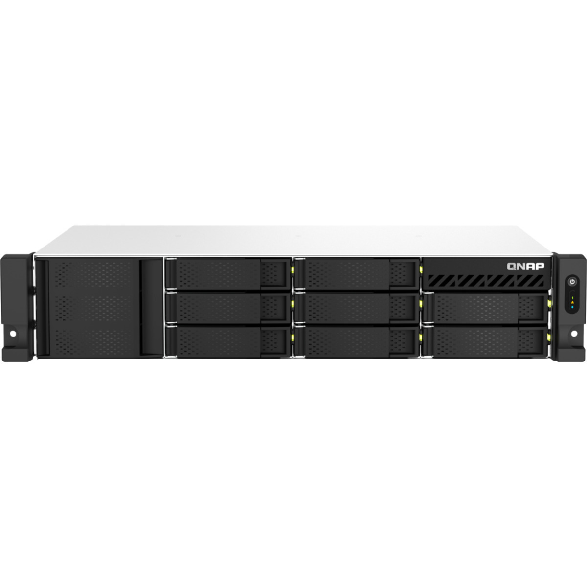 QNAP TS-873AeU 132tb 8-Bay RackMount Multimedia / Power User / Business NAS - Network Attached Storage Device 6x22tb Western Digital Ultrastar HC580 SED WUH722422ALE6L1 3.5 7200rpm SATA 6Gb/s HDD ENTERPRISE Class Drives Installed - Burn-In Tested - FREE RAM UPGRADE TS-873AeU