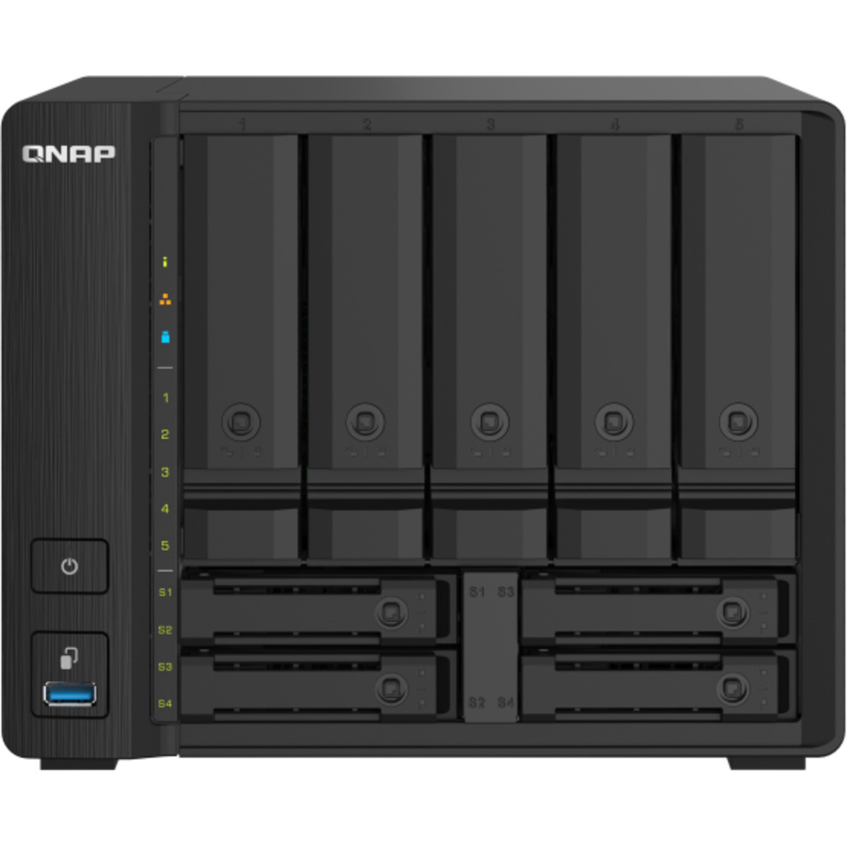 QNAP TS-932PX 12tb 5+4-Bay Desktop Multimedia / Power User / Business NAS - Network Attached Storage Device 3x4tb Samsung 870 EVO MZ-77E4T0BAM 2.5 560/530MB/s SATA 6Gb/s SSD CONSUMER Class Drives Installed - Burn-In Tested - ON SALE - FREE RAM UPGRADE TS-932PX