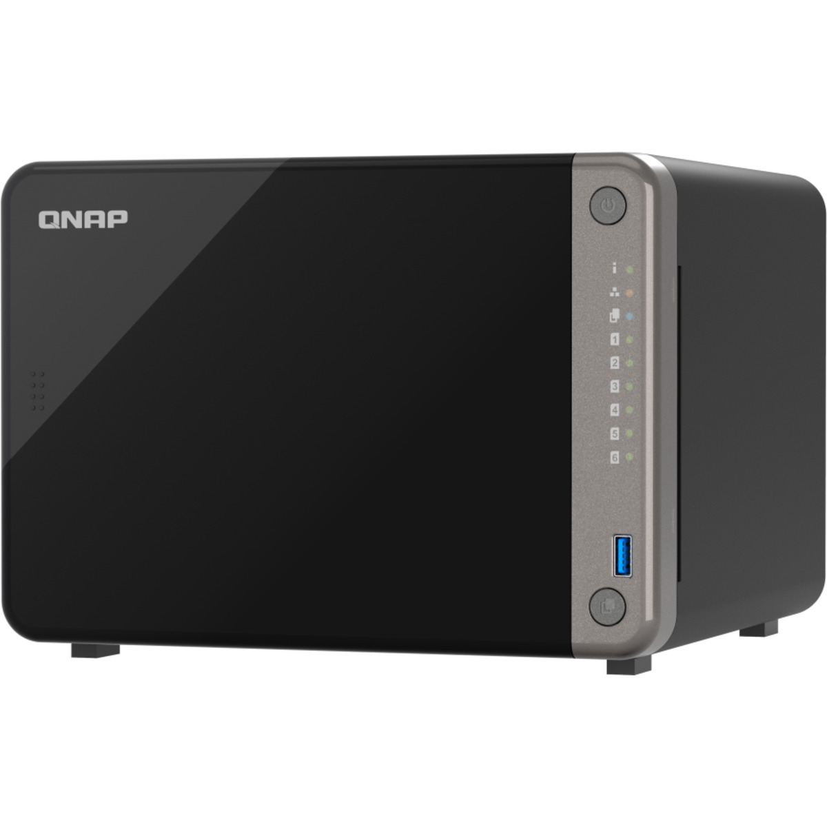 QNAP TS-AI642 4tb 6-Bay Desktop Multimedia / Power User / Business NAS - Network Attached Storage Device 4x1tb Sandisk Ultra 3D SDSSDH3-1T00 2.5 560/520MB/s SATA 6Gb/s SSD CONSUMER Class Drives Installed - Burn-In Tested TS-AI642
