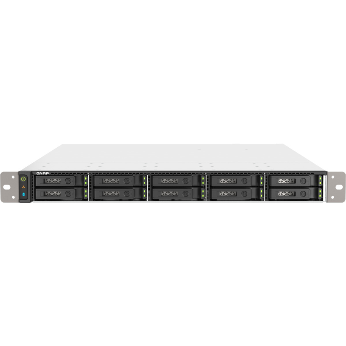 QNAP TS-h1090FU-7232P 20tb 10-Bay RackMount Large Business / Enterprise NAS - Network Attached Storage Device 10x2tb Samsung 870 EVO MZ-77E2T0BAM 2.5 560/530MB/s SATA 6Gb/s SSD CONSUMER Class Drives Installed - Burn-In Tested TS-h1090FU-7232P