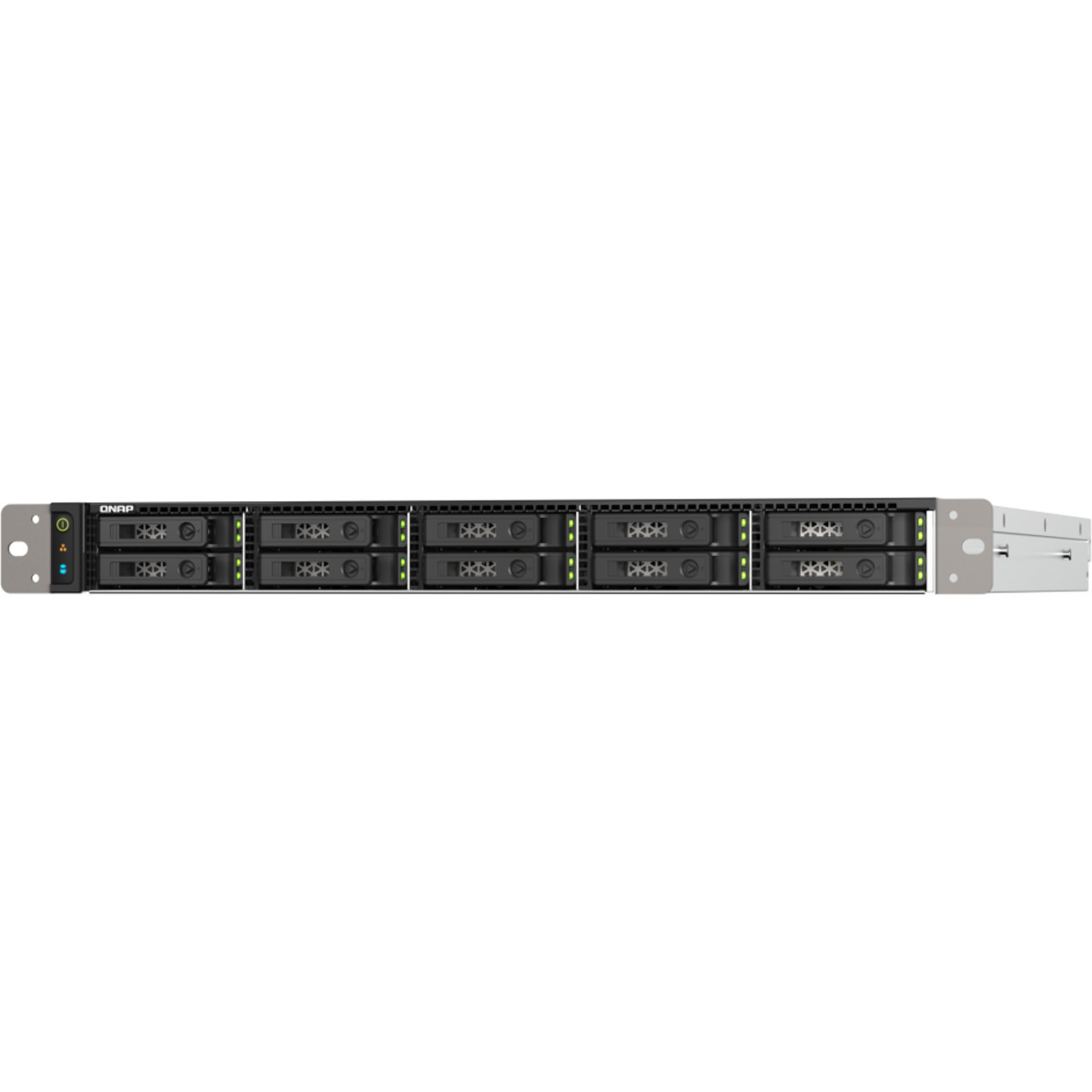 QNAP TS-h1090FU-7302P 16tb 10-Bay RackMount Large Business / Enterprise NAS - Network Attached Storage Device 8x2tb Samsung 870 EVO MZ-77E2T0BAM 2.5 560/530MB/s SATA 6Gb/s SSD CONSUMER Class Drives Installed - Burn-In Tested TS-h1090FU-7302P