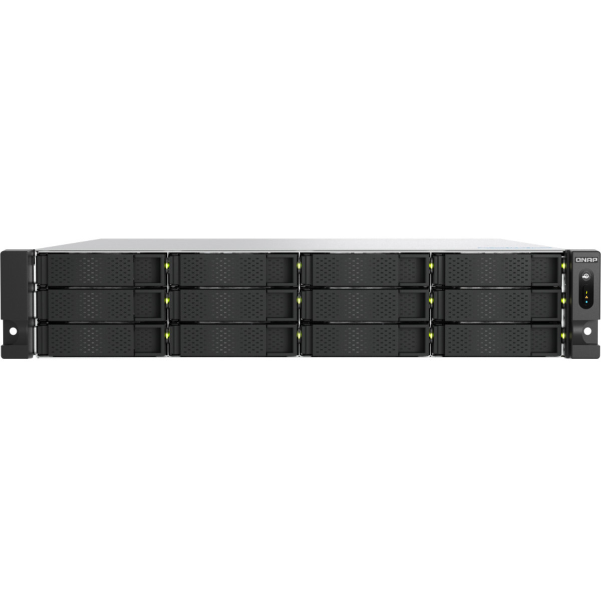 QNAP TS-h1277AXU-RP QuTS hero Ryzen 5 32tb 12-Bay RackMount Large Business / Enterprise NAS - Network Attached Storage Device 8x4tb Western Digital Red Plus WD40EFPX 3.5 5400rpm SATA 6Gb/s HDD NAS Class Drives Installed - Burn-In Tested TS-h1277AXU-RP QuTS hero Ryzen 5