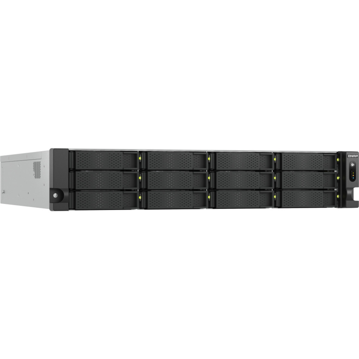 QNAP TS-h1277AXU-RP QUTS hero Ryzen 7 24tb 12-Bay RackMount Large Business / Enterprise NAS - Network Attached Storage Device 12x2tb Crucial MX500 CT2000MX500SSD1 2.5 560/510MB/s SATA 6Gb/s SSD CONSUMER Class Drives Installed - Burn-In Tested TS-h1277AXU-RP QUTS hero Ryzen 7