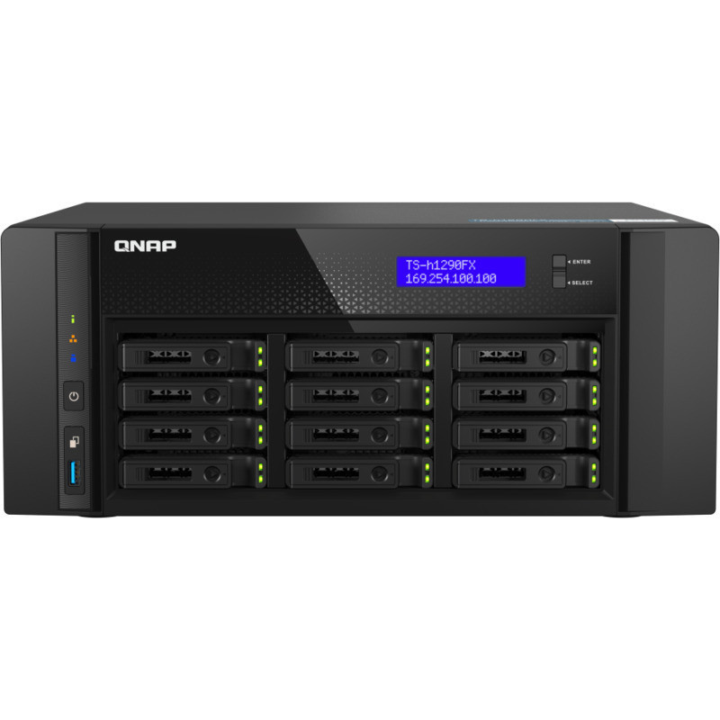 QNAP TS-h1290FX QuTS 7232P hero Edition 12-Bay NAS - Network Attached Storage Device Burn-In Tested Configurations