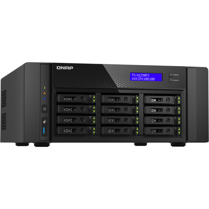 QNAP TS-h1290FX QuTS 7302P hero Edition 12-Bay NAS - Network Attached Storage Device Burn-In Tested Configurations