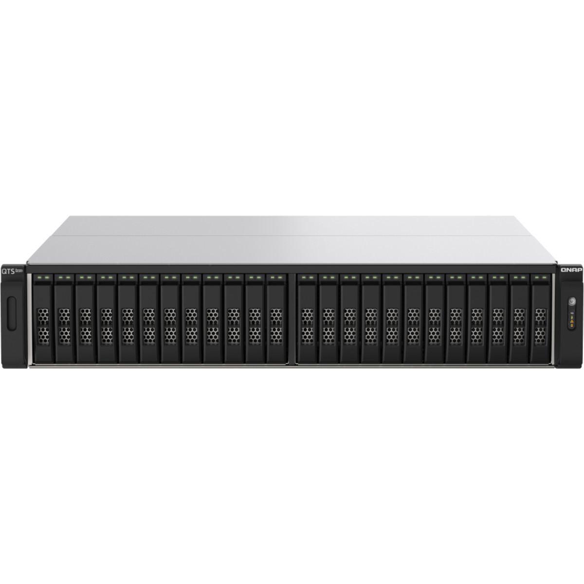 QNAP TS-h2490FU-7232P 11.5tb 24-Bay RackMount Large Business / Enterprise NAS - Network Attached Storage Device 23x500gb Sandisk Plus Series SDSSDA3N-500G  2400/1500MB/s M.2 2280 NVMe SSD CONSUMER Class Drives Installed - Burn-In Tested TS-h2490FU-7232P