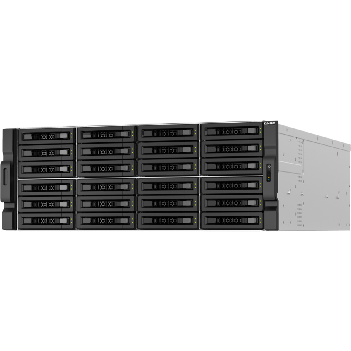 QNAP TS-h3087XU-RP E-2378 QuTS hero Edition 192tb 24+6-Bay RackMount Large Business / Enterprise NAS - Network Attached Storage Device 24x8tb Seagate IronWolf ST8000VN004 3.5 7200rpm SATA 6Gb/s HDD NAS Class Drives Installed - Burn-In Tested TS-h3087XU-RP E-2378 QuTS hero Edition