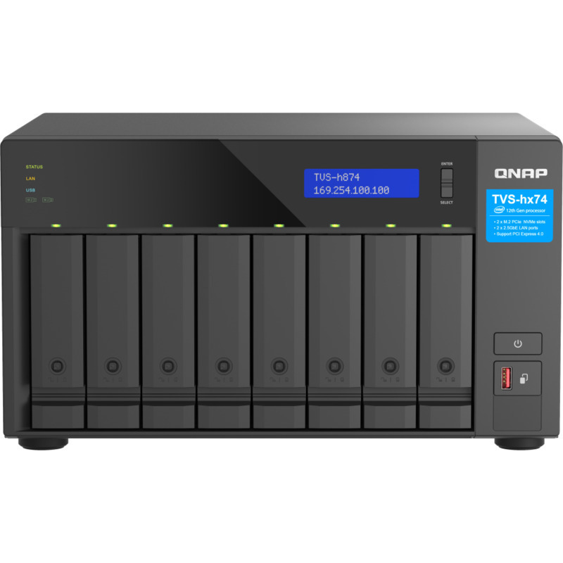 QNAP TVS-h874 Core i5 8-Bay NAS - Network Attached Storage Device Burn-In Tested Configurations