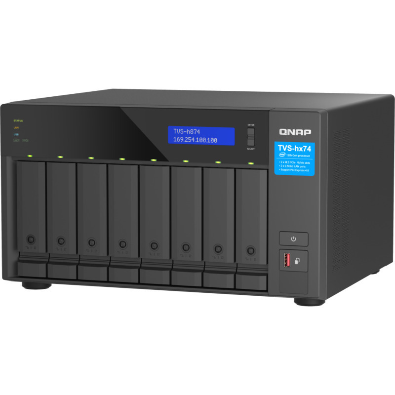 QNAP TVS-h874 Core i5 8-Bay NAS - Network Attached Storage Device Burn-In Tested Configurations
